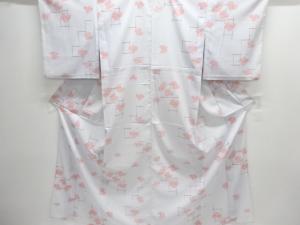 駒絽花模様小紋着物